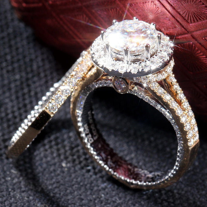 Charles & Colvard 14k Gold & 3.26 Ct. D.e.w. Created Moissanite Engagement  Ring | TheBay
