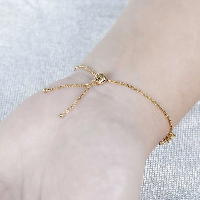 14k Yellow Gold Tennis Moissanite Bracelet 2.8ctw Moissanite Engagement Rings & Jewelry | Luxus Moissanite