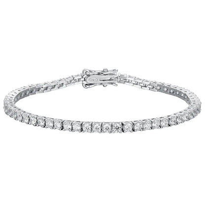 925 Sterling Silver Moissanite Tennis Bracelet 10ctw Moissanite Engagement Rings & Jewelry | Luxus Moissanite