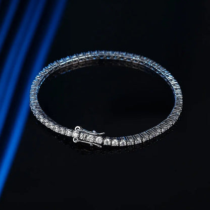 925 Sterling Silver Moissanite Tennis Bracelet 10ctw Moissanite Engagement Rings & Jewelry | Luxus Moissanite