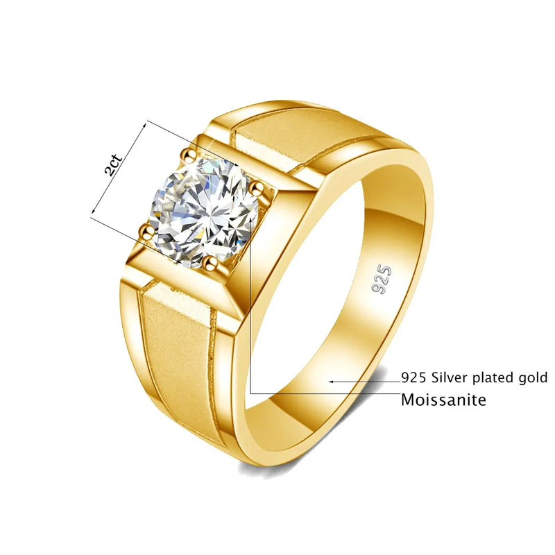 Men's Geometric Art Deco Engagement Ring | Berlinger Jewelry