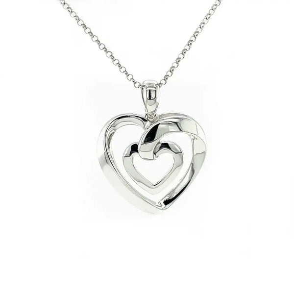 925 SILVER LOVE HEART PENDANT W/NO STONES AND WITH POETRY CARD Moissanite Engagement Rings & Jewelry | Luxus Moissanite