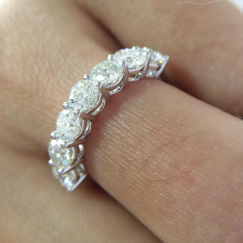 Diamond Ring With V Shaped Shared Prong Setting | Jewelry by Johan - Jewelry  by Johan