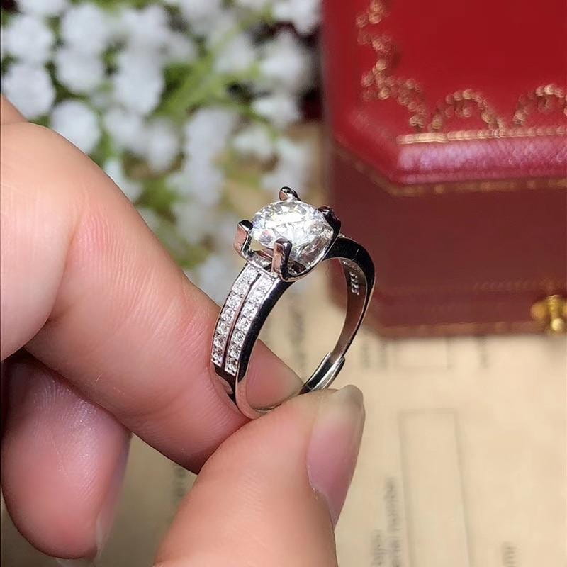Moissanite Engagement Rings. 2.0 Carat, D VVS1. – VK. Diamonds