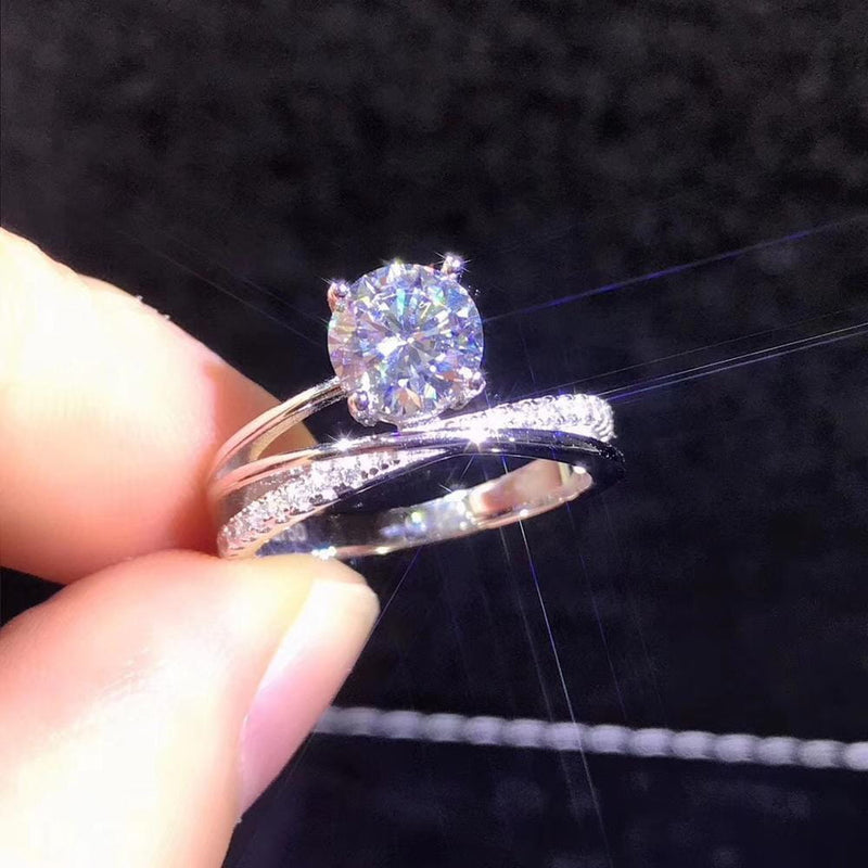 Simulated Diamond and Platinum Plated Ring | CDI Diamonds & Jewelry